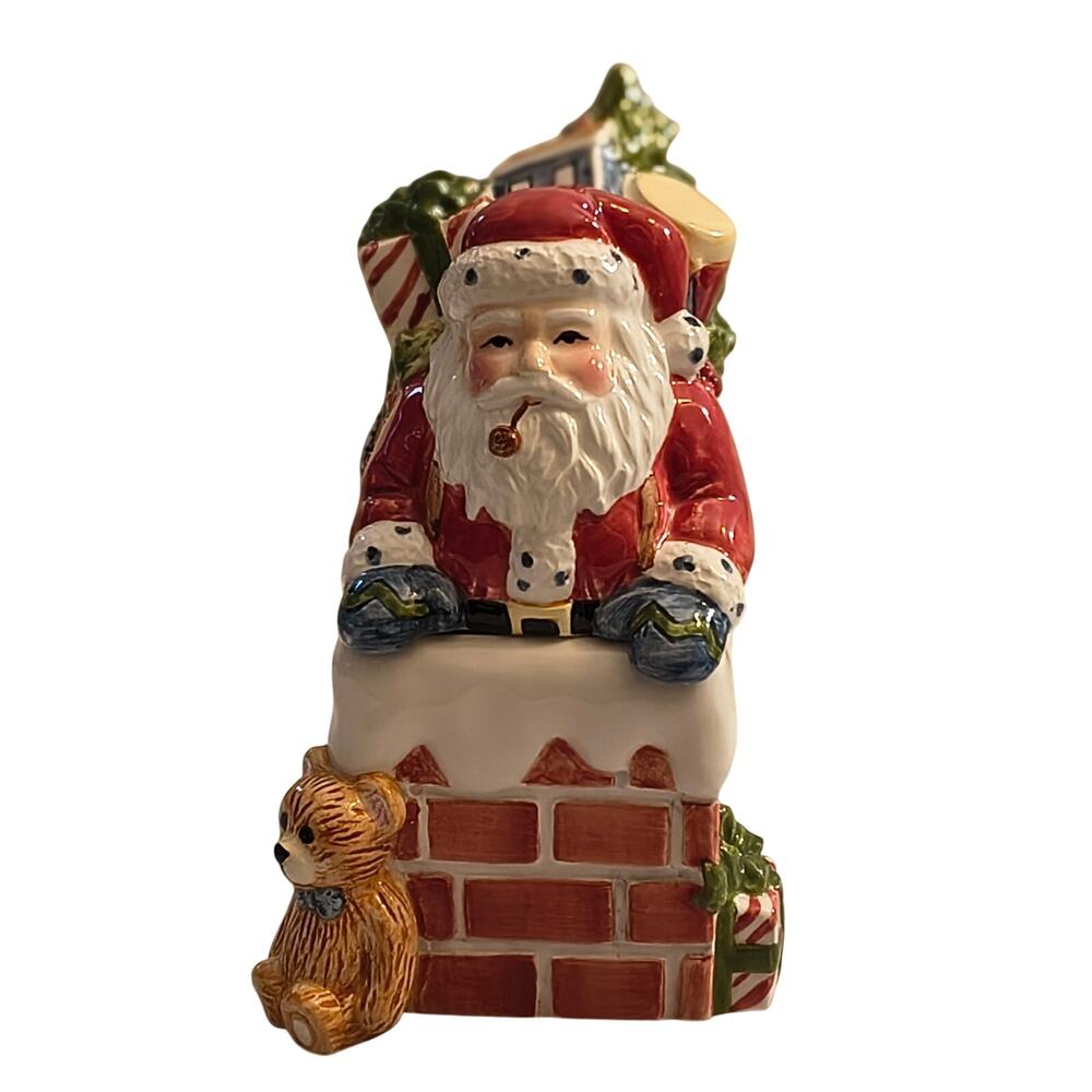 Portmeirion Studio Stacking Santa Salt Pepper Shaker Set